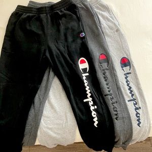 Bundle of 3 Used Champions boy joggers